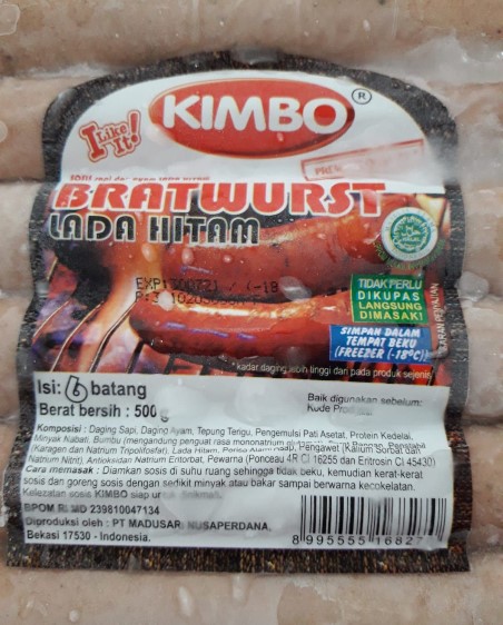 Sosis Kimbo Lada Hitam 500